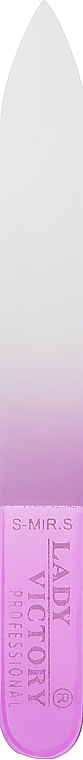 Пилка EBG-03 стеклянная, розовая - Lady Victory — фото N1
