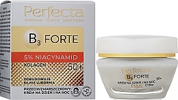Парфумерія, косметика Денний і нічний крем проти зморщок 50+ - Perfecta B3 Forte Anti-Wrinkle Day And Night Cream 50+