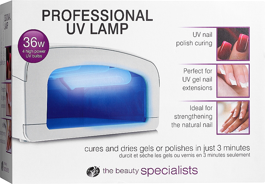 Лампа UV/LED, біла - Rio-Beauty Professional Uv 36w Lamp — фото N2