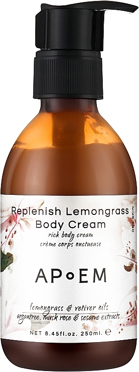 Восстанавливающий крем для лица и тела с лемонграссом - APoEM Replenish Lemongrass Body Cream — фото N1