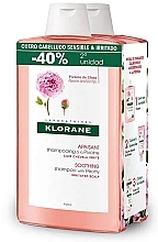 Набор - Klorane Softness All Hair Types Shielding Shampoo Peonia — фото N1