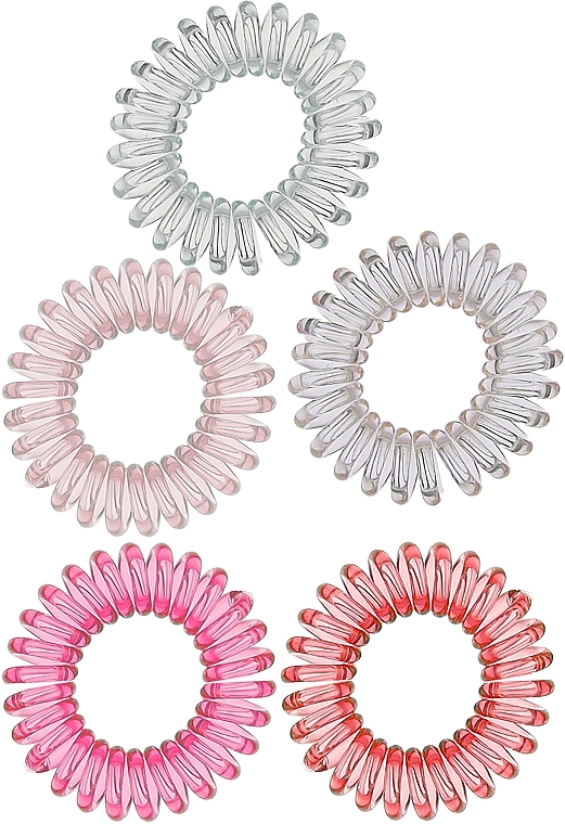Силіконові резинки для волосся, рожевий градієнт - Bubble Bar — фото N1