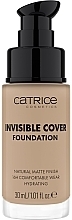 Духи, Парфюмерия, косметика Тональная основа - Catrice Invisible Cover Foundation