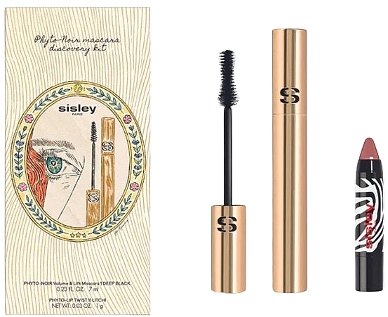 Набор - Sisley Mascara Phyto Noir & Lip Twist (mascara/7ml + lip/balm/1g) — фото N1