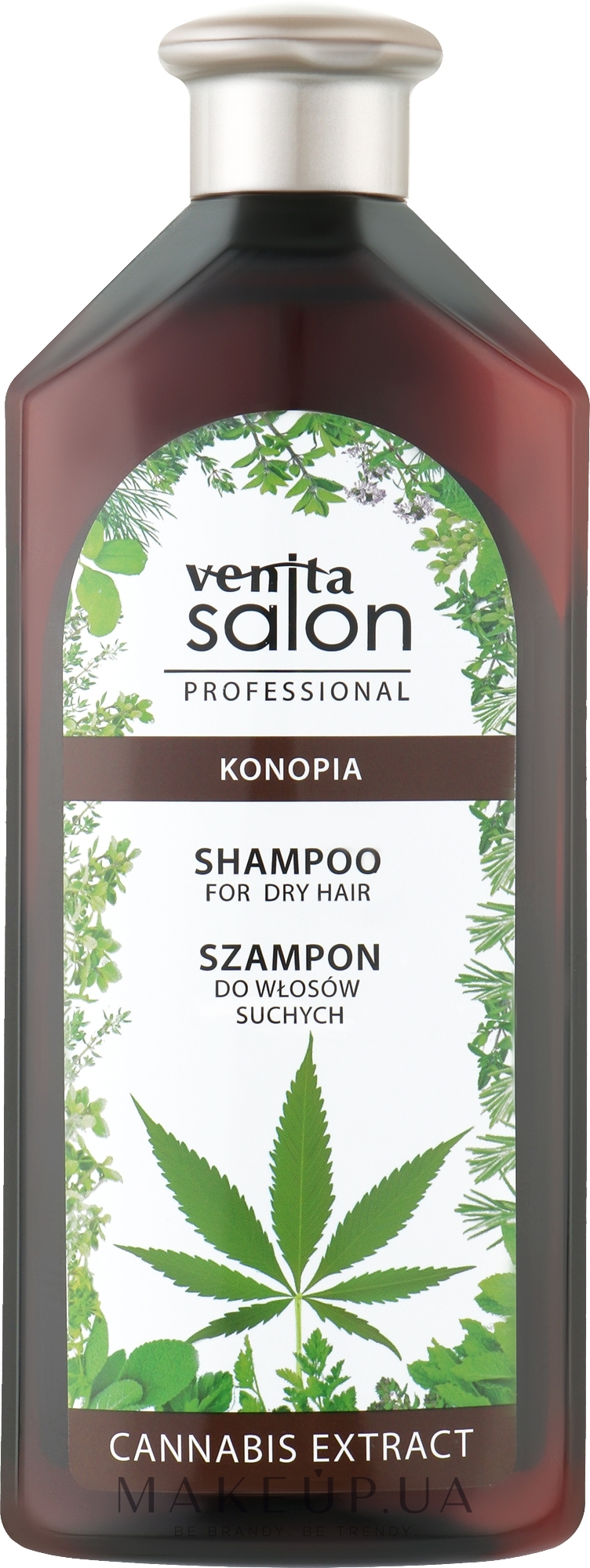 Шампунь для сухого волосся з канабісом - Venita Salon Professional  Hemp Shampoo For Dry Hair — фото 500ml