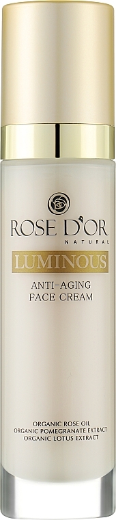 Антивіковий крем для обличчя - Bulgarian Rose Rose D'or Luminous Anti-Aging Face Cream — фото N1