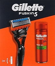 Набір - Gillete Fusion 5 (sh/gel/200ml + razor/1pcs) — фото N1