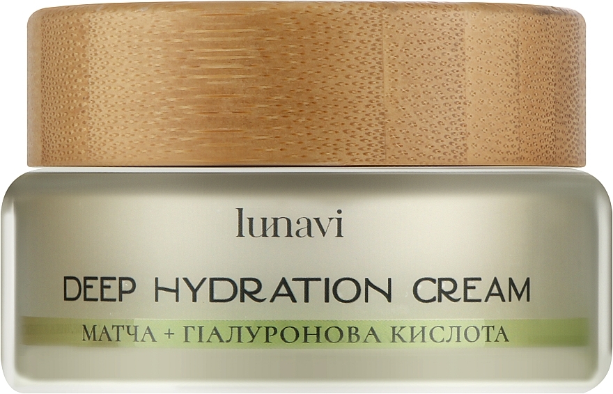 Увлажняющий крем "Deep Hydration" с матчем и гиалуроновой кислотой - Lunavi Matcha Cream — фото N1