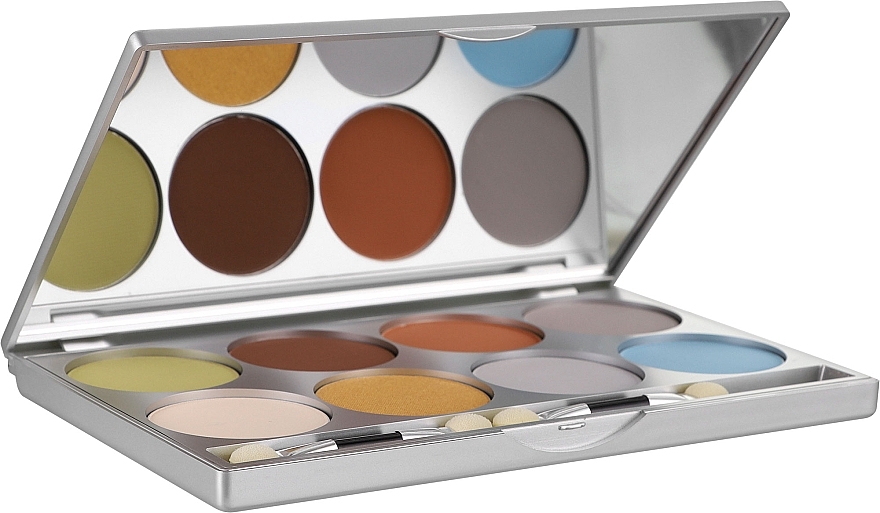 Палетка теней для век - Kryolan Dermacolor Light Eye Shadow Palette 8 Colors — фото N3