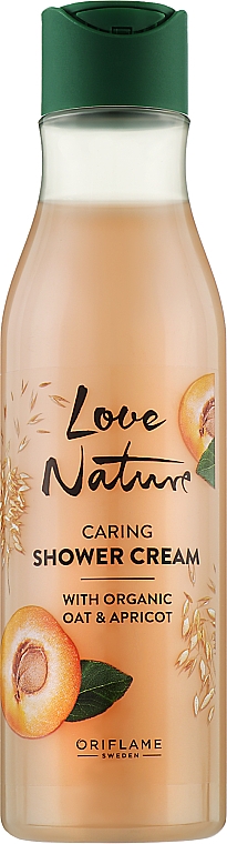 Крем для душу "Овес та абрикос" - Oriflame Love Nature Caring Shower Cream — фото N1