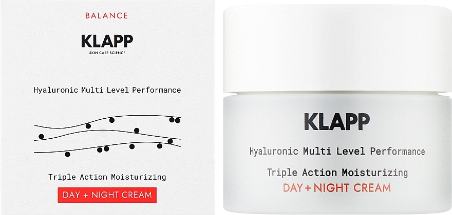 Зволожувальний денний + нічний крем потрійної дії - Klapp Balance Triple Action Moisturizing Day + Night Cream — фото N2