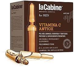 Парфумерія, косметика Ампули для обличчя з вітаміном С - La Cabine For Men Ampoules Vitamin C Antiox