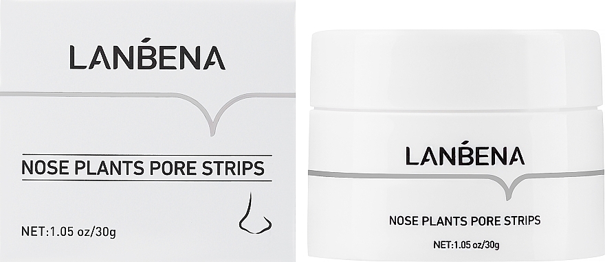 Маска для лица от черных точек - Lanbena Nose Plants Pore Strips — фото N2