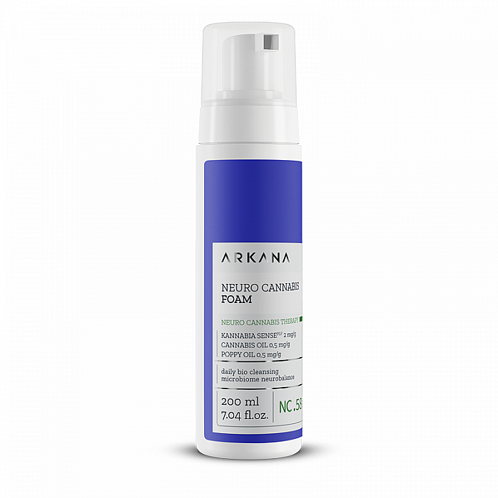 Пенка для демакияжа сухой и чувствительной кожи - Arkana Cannabis Clean Foam — фото N1