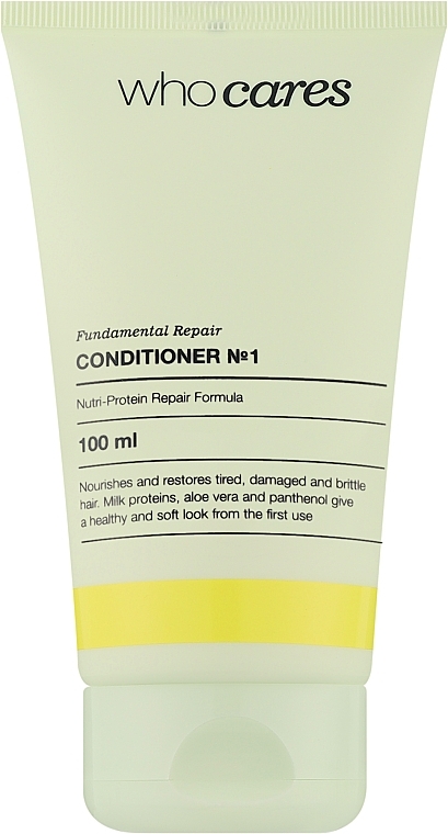 Кондиционер питательный для сухих и поврежденных волос - Who Cares Fundamental Repair Conditioner №1 — фото N1