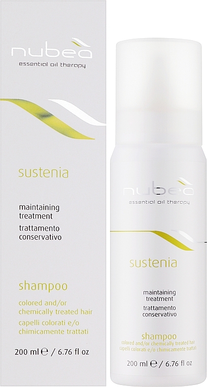 Шампунь для окрашенных и осветленных волос - Nubea Sustenia Colored And/Or Chemically Treated Hair Shampoo — фото N2