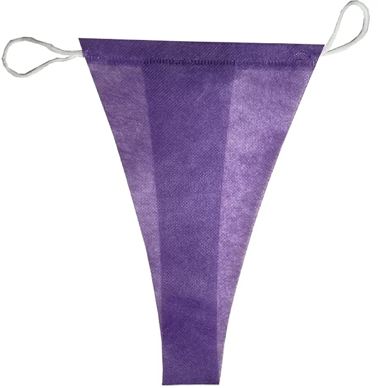 Трусики-стрінги для спа-процедур, фіолетові, S/M - Monaco Style — фото N2