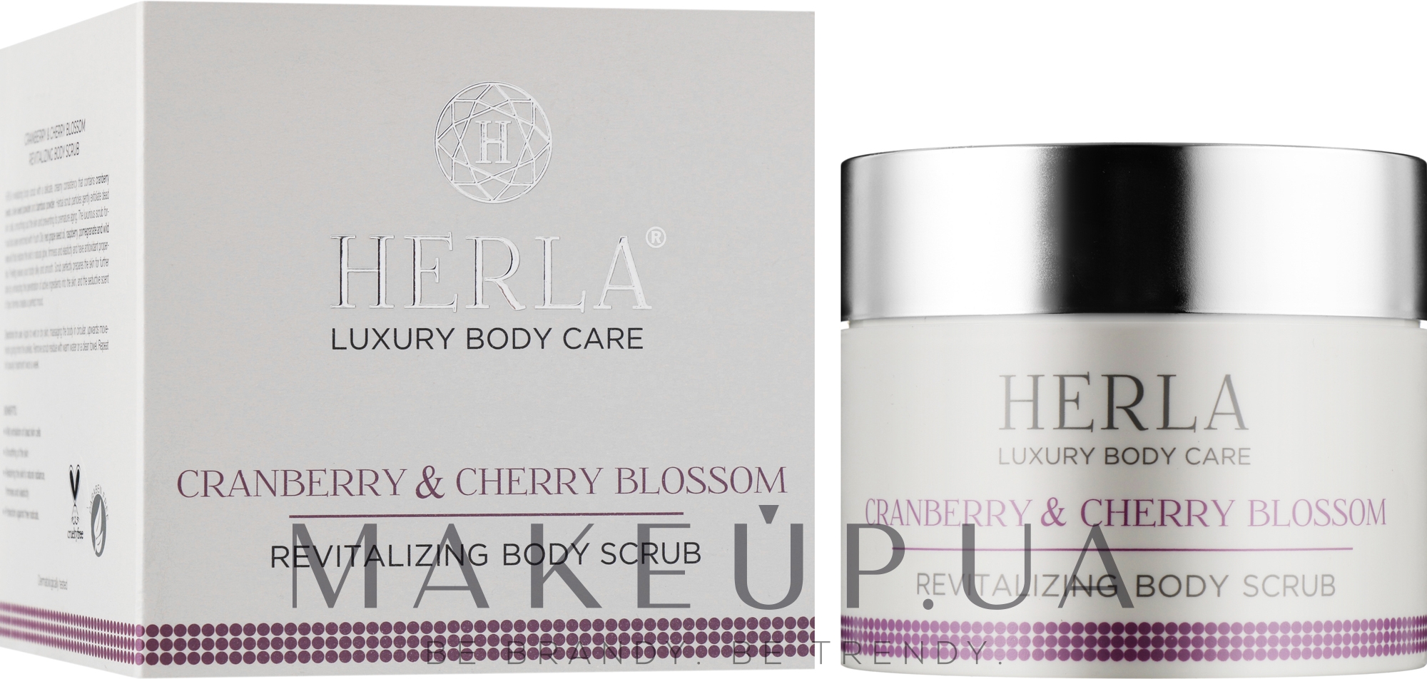 Восстанавливающий скраб для тела - Herla Luxury Body Care Cranberry & Cherry Blossom Revitalizing Body Scrub — фото 200ml