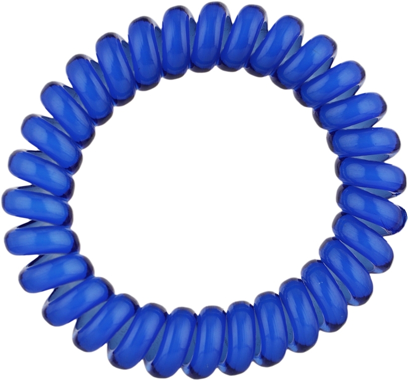 Резинка-пружинка для волосся, Pf-153, синя - Puffic Fashion