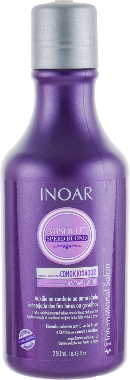Набор "Идеальный блонд" после кератина-ботокса - Inoar Absolut Speed Blond(shmp/250/ml + cond/250/ml) — фото N3