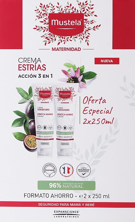 Набір - Mustela Maternidad Stretch Marks Prevention Cream (cr/2x250ml) — фото N1
