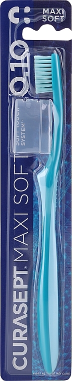 Зубная щетка "Maxi Soft 0.10" мягкая, бирюзовая - Curaprox Curasept Toothbrush — фото N1