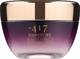 Крем ночной для восстановления кожи лица - -417 Radiant See Immediate Miracle Beauty Sleeping Cream — фото N1