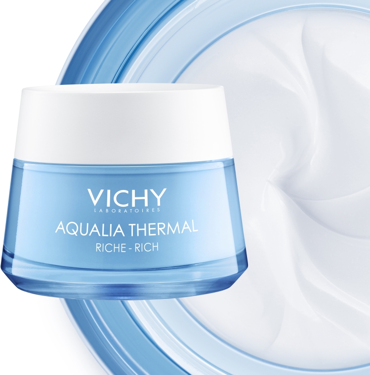 Насыщенный крем для глубокого увлажнения кожи лица - Vichy Aqualia Thermal Rehydrating Cream Rich — фото N3