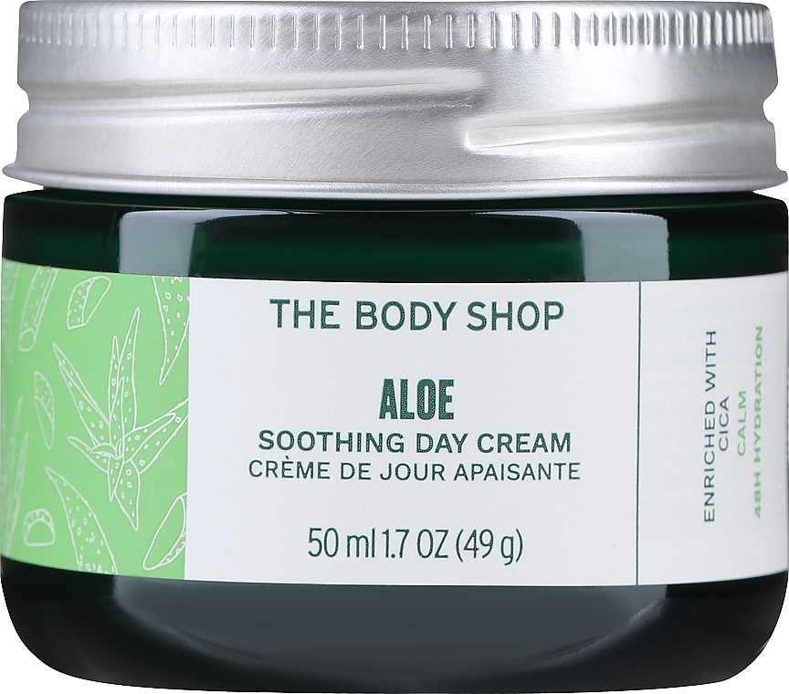Денний заспокійливий крем для обличчя "Алое" - The Body Shop Aloe Soothing Day Cream