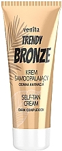 Парфумерія, косметика Автозасмага для обличчя й тіла - Venita Trendy Bronze Dark Complection Self-Tan Cream