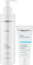 Подарунковий набір «Очищення і зволоження» для всіх типів шкіри - Christina (f/clean/300ml + f/cr/60ml) — фото N2