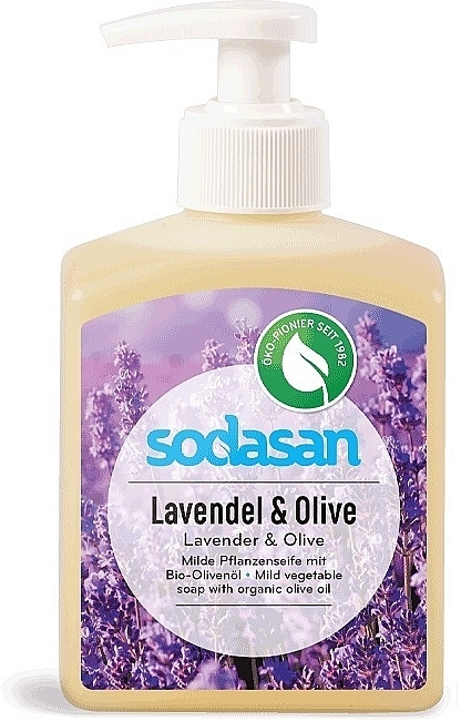 Жидкое мыло "Lavender-Olive" успокаивающее - Sodasan Liquid Lavender-Olive Soap