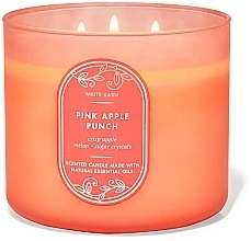 Аромасвеча 3-фитильная - Bath and Body Works Pink Apple Punch Scented Candle — фото N1