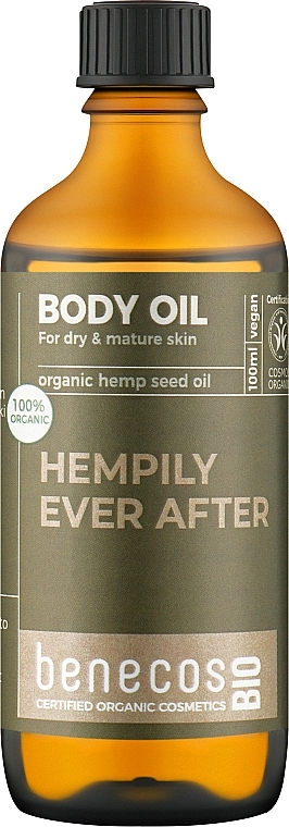 Масло для тела "Конопляное" - Benecos BIO Hempily Ever After Hemp Seed Body Oil — фото N1