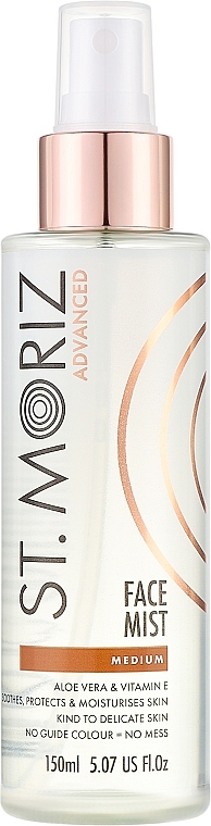 Мист-автозагар для лица - St.Moriz Advanced Gradual Self Tanning Face Mist Medium — фото N1