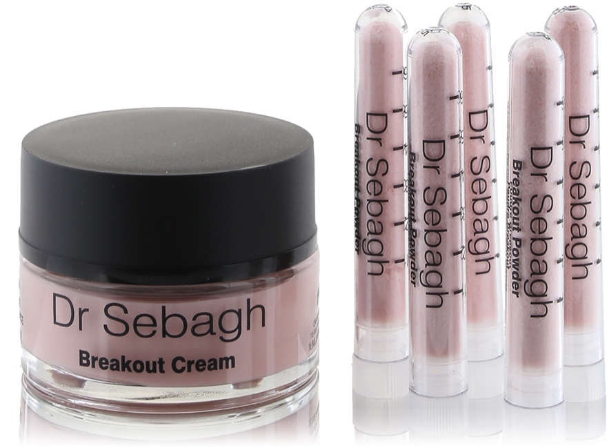 Комплекс для ухода за жирной кожей - Dr Sebagh Breakout Powder & Cream for Oily Skin — фото N3