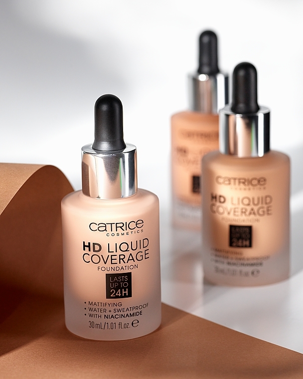 УЦЕНКА Жидкая тональная основа - Catrice HD Liquid Coverage Foundation * — фото N9