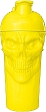 Пляшка-шейкер для спортивного харчування, 700 мл, жовта - JNX Sports The Skull! Shaker Electric Yellow — фото N1