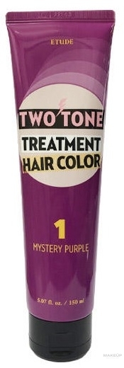 Оттеночная маска для волос - Etude Two Tone Treatment Hair Color — фото 1 - Mystery Purple