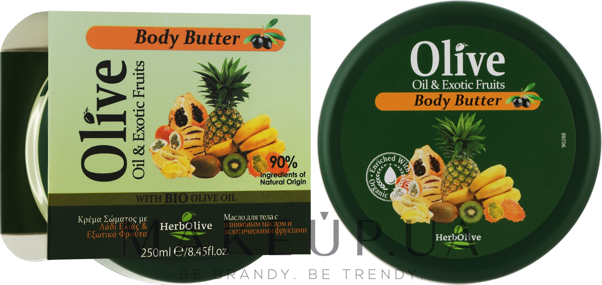 Масло для тела с экстрактом экзотических фруктов - Madis HerbOlive Olive Oil & Exotic Fruits Body Butter — фото 250ml