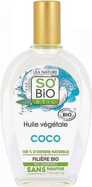 Масло для волос и тела "Кокос" - So'Bio Etic Organic Coconut Oil — фото N1