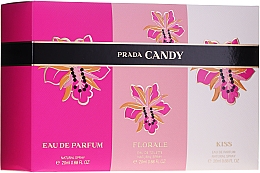 Духи, Парфюмерия, косметика Prada Candy Mini Gift Set - Набор (edp/20ml + edp/20ml + edt/20ml)
