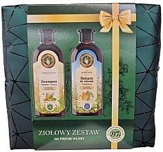 Парфумерія, косметика Набір - Receptury Zielarki (shm/350ml + balm/350ml + bag)