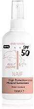 Спрей для загара для детей от рождения - Naif Baby & Kids Mineral Sunscreen SPF 50 — фото N1