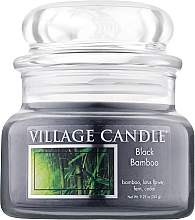 Ароматична свічка в банці "Чорний бамбук" - Village Candle Black Bamboo — фото N1