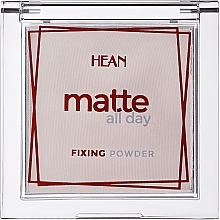 Парфумерія, косметика Матувальна пудра для обличчя - Hean Matte All Day Fixing Powder
