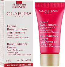 Відновлювальний денний крем від зморщок - Clarins Super Restorative Rose Radiance Cream (пробник) — фото N1