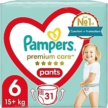 Парфумерія, косметика Підгузки-трусики Premium Care Pants Extra large 6 (15 + кг), 31 шт. - Pampers