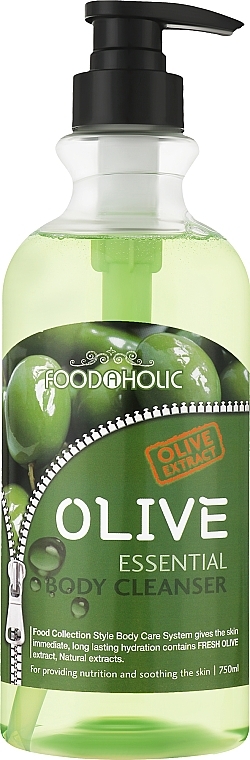 Гель для душа с экстрактом оливы - Food a Holic Essential Body Cleanser Olive — фото N1