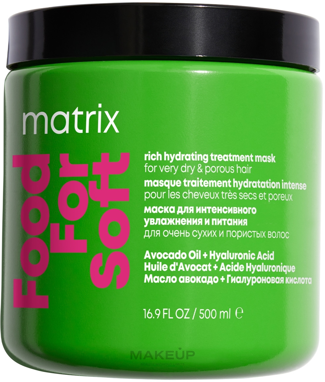 Маска для интенсивного питания и увлажнения волос - Matrix Food For Soft — фото 500ml